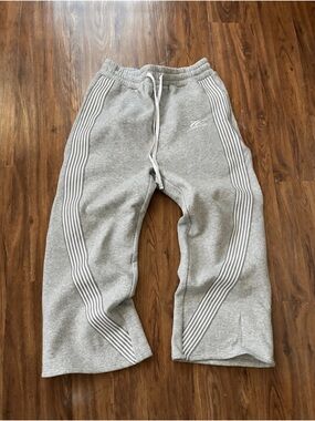 Archive Gray Sweatpants with Side Stripe